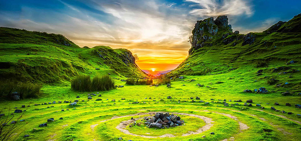 Thistle Dubh Dandy self catering suite accommodation is located near The Fairy Glen