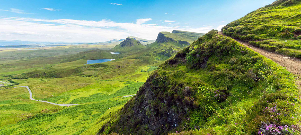 Enjoy walking at the stunning Quiraing on the Isle of Skye