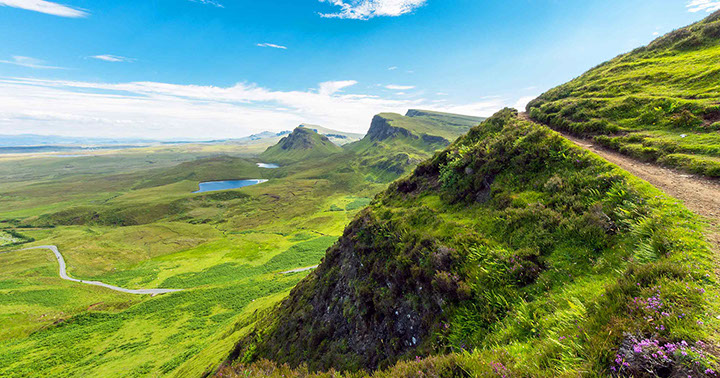 Enjoy walking at the stunning Quiraing on the Isle of Skye