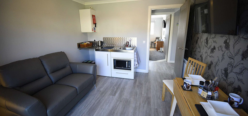 Our self catering accommodation in Portree has an open plan design with kitchenette